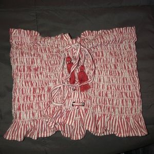 American Eagle smocked tube top
